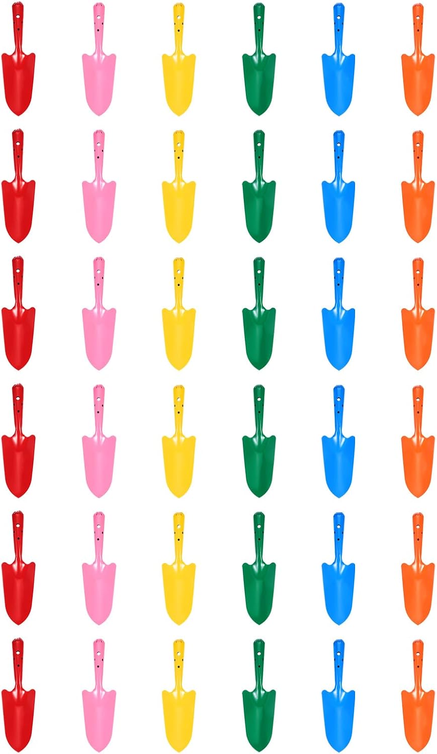 Gardening Tools Trowel - 36 stuks Mini Kleurrijke Metalen Handspaan