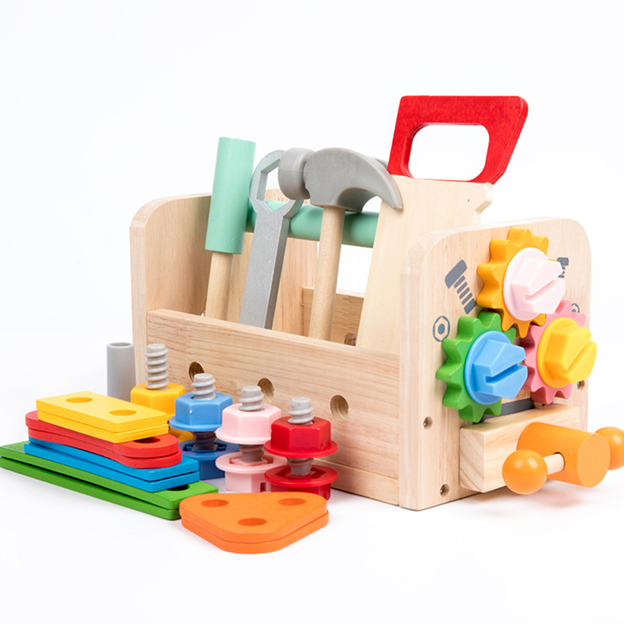 Gardening Tools Set Gift - Gereedschapsbank voor kinderen Houten set Speelgoed