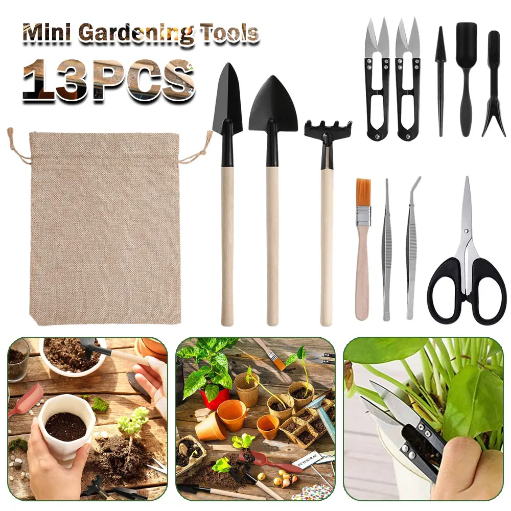 Gardening Tools Kit For Home Garden - 13 Stuks Sappige Planten Gereedschapsset Voor