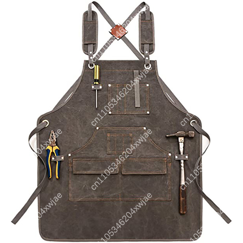 Gardening Tools Logo - Zware canvas schort met aangepast logo