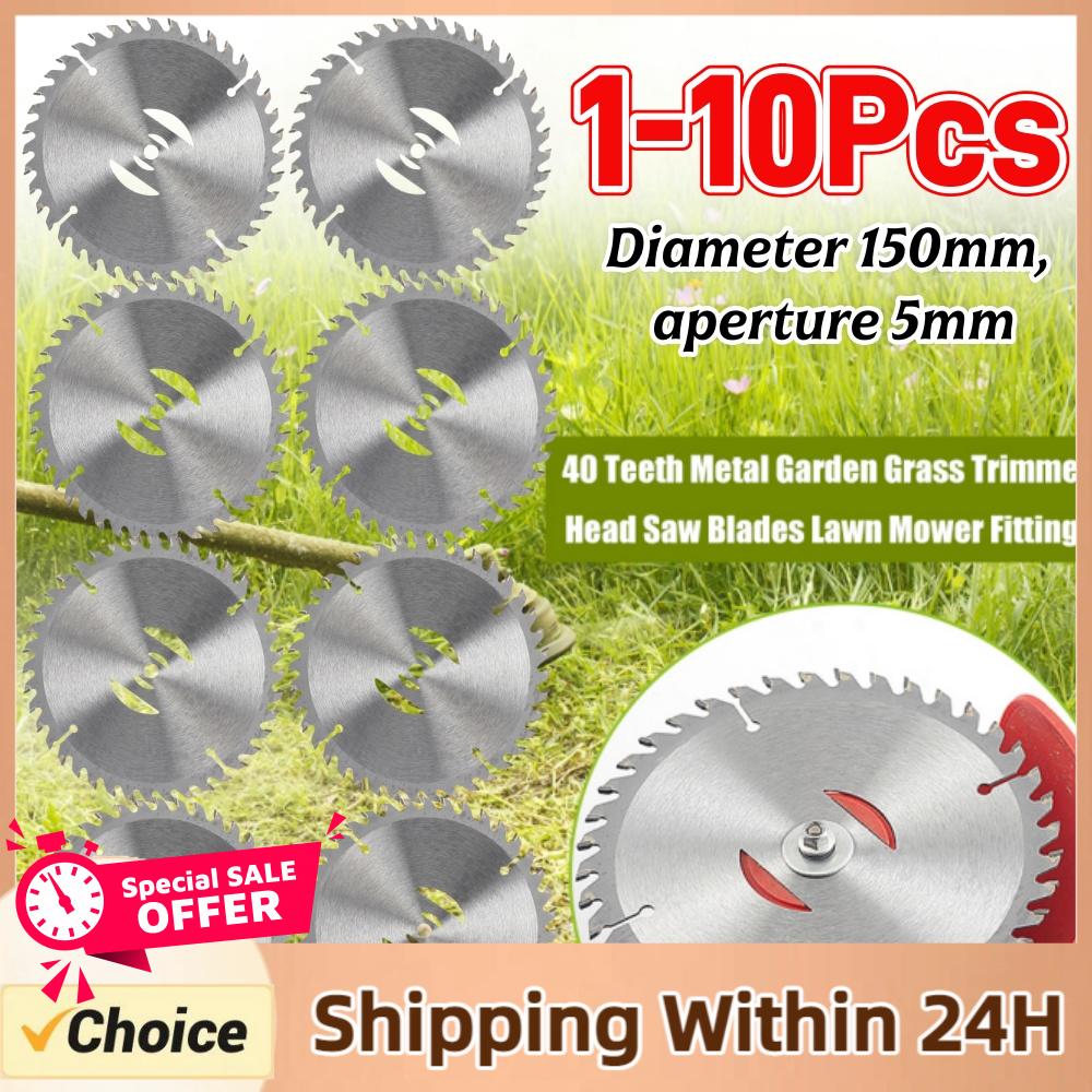 Gardening Tools Basic - 1-10PCS Grastrimmer Vervangbaar Mes 150mm 40