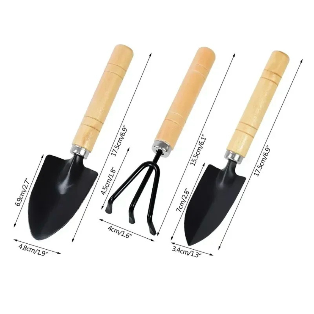 Gardening Tools Trowel - 3-delige set zware tuinwerkzaamheden gereedschap van