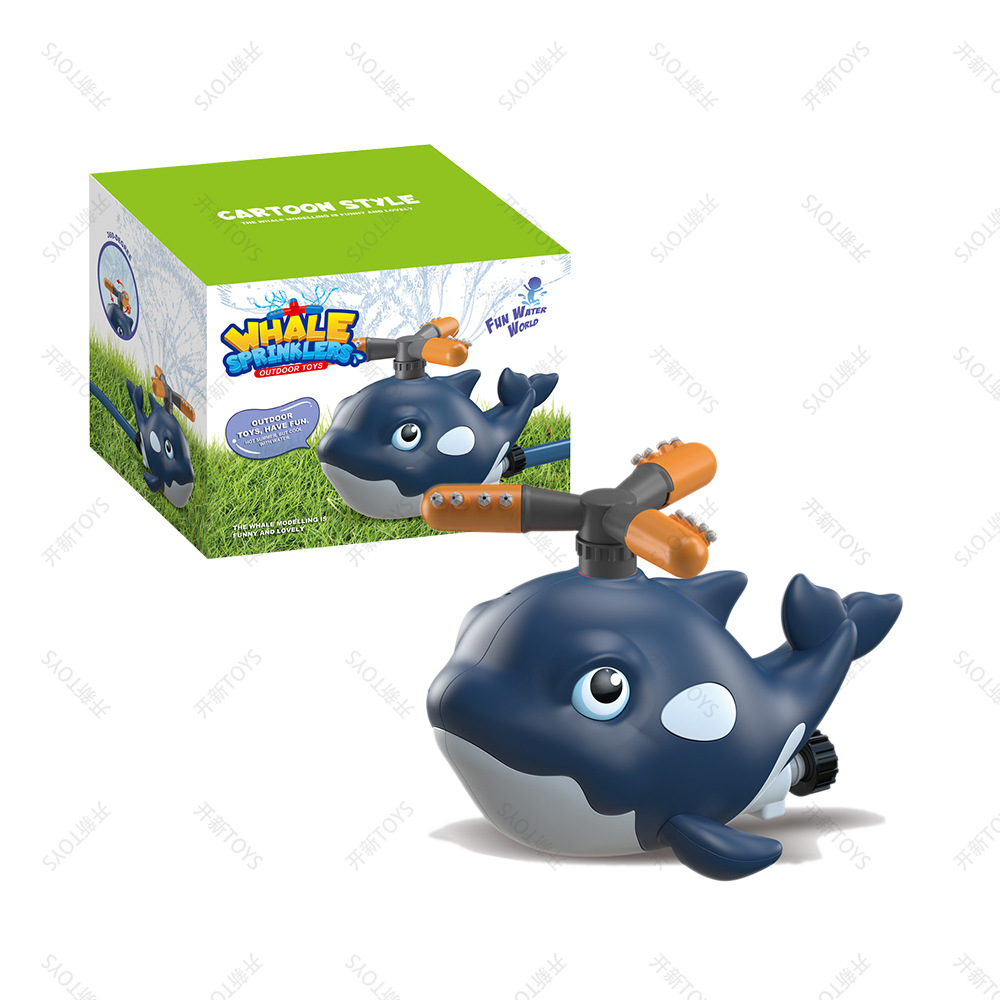 Gardening Tools Cartoon - Cartoon Walvis Sprinkler Buiten Achtertuin Tuin