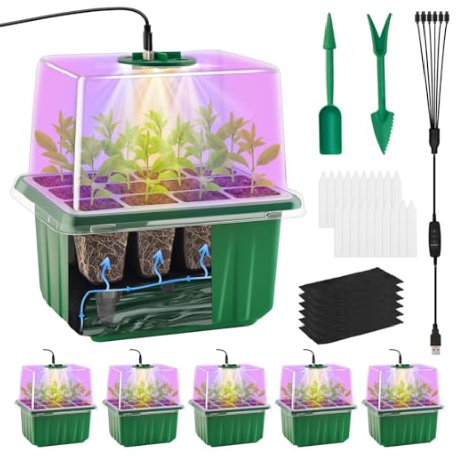 Zaai-schotel met verlichting,  - Seed Starter Trays recensie en prijs