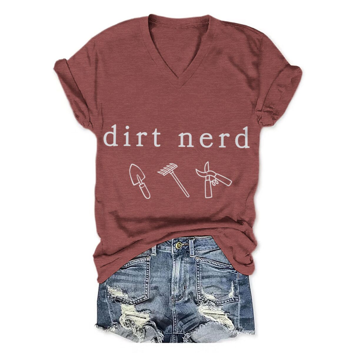 Tuinieren-enthousiaste T-shirt - Gardening Tools Cartoon recensie en prijs