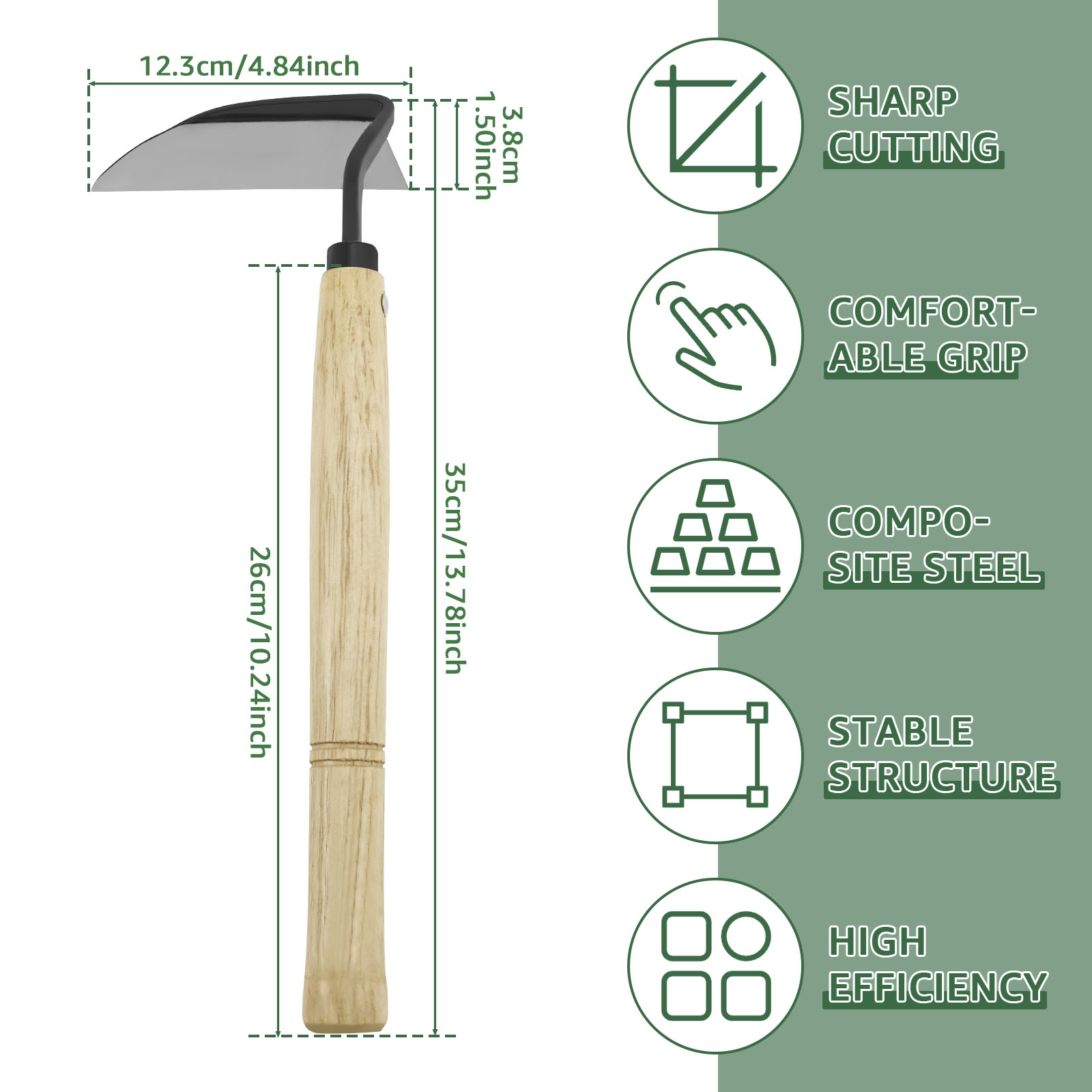 13 inch Japanse stijl onkruids - Gardening Hand Tools Japanese recensie en prijs