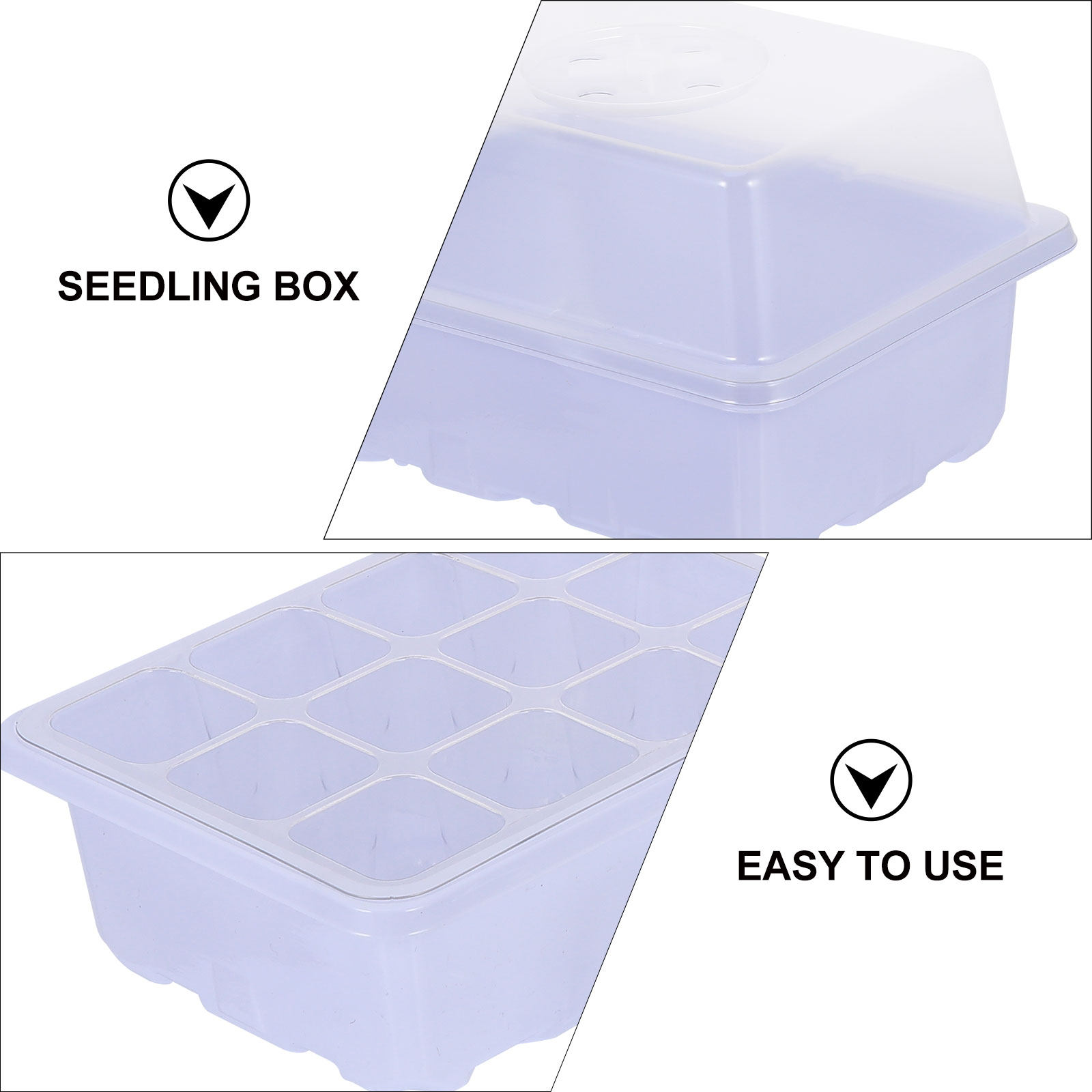 2 sets transparante deksel tui - Seed Starter Trays recensie en prijs