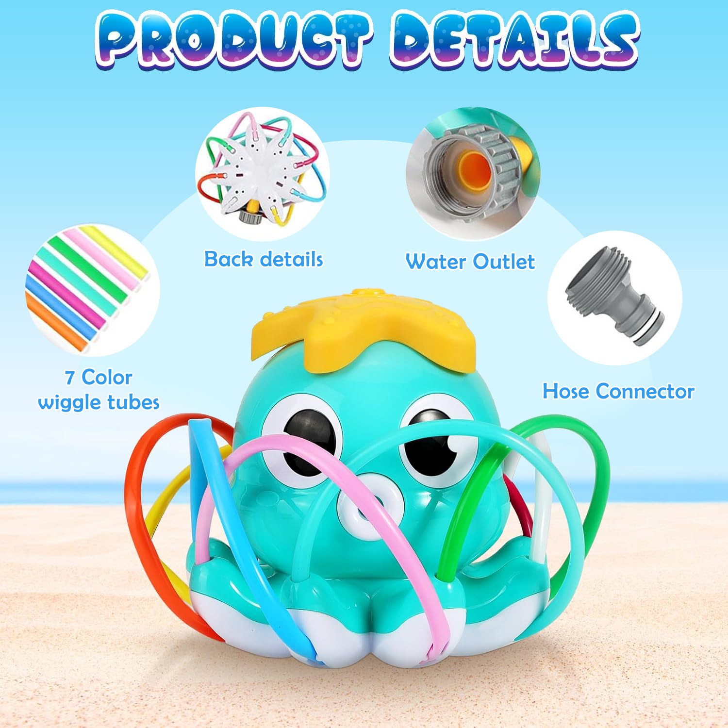 Octopus Sprinkler Waternevel B - Gardening Tools Cartoon recensie en prijs