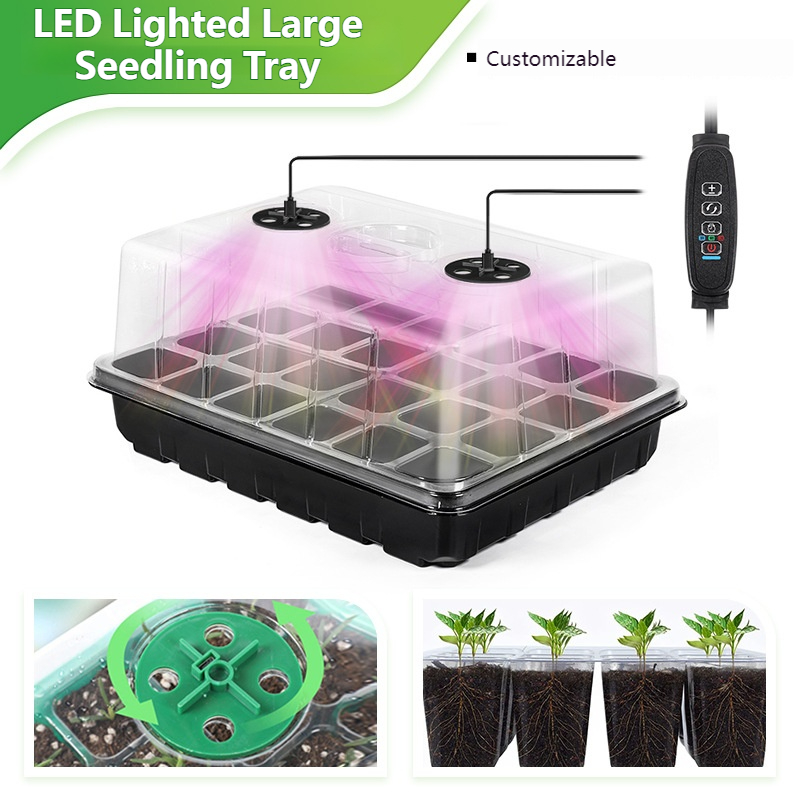 Plantzaad-startset met groeila - Seed Starter Trays recensie en prijs