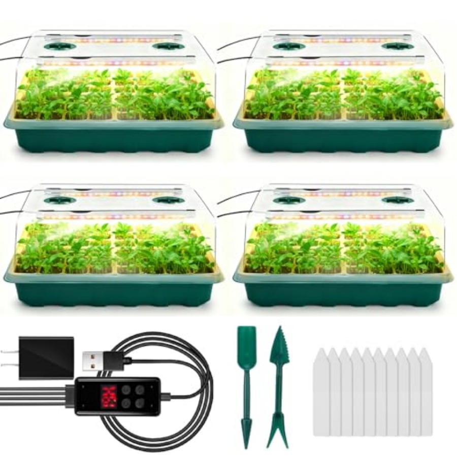 Zaaitray met groeilamp, 192-ce - Seed Starter Trays recensie en prijs