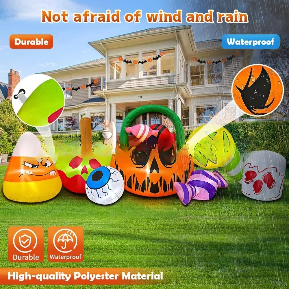 Halloween opblaasbare pompoen  - Gardening Tools Cartoon recensie en prijs