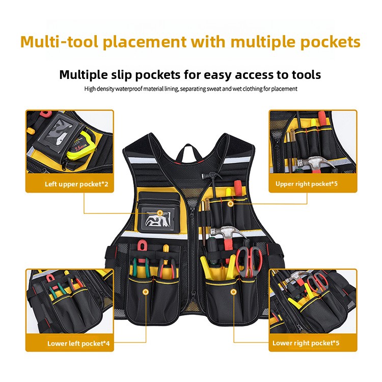 Aanpasbare logo multi-pocket v - Gardening Tools Logo recensie en prijs