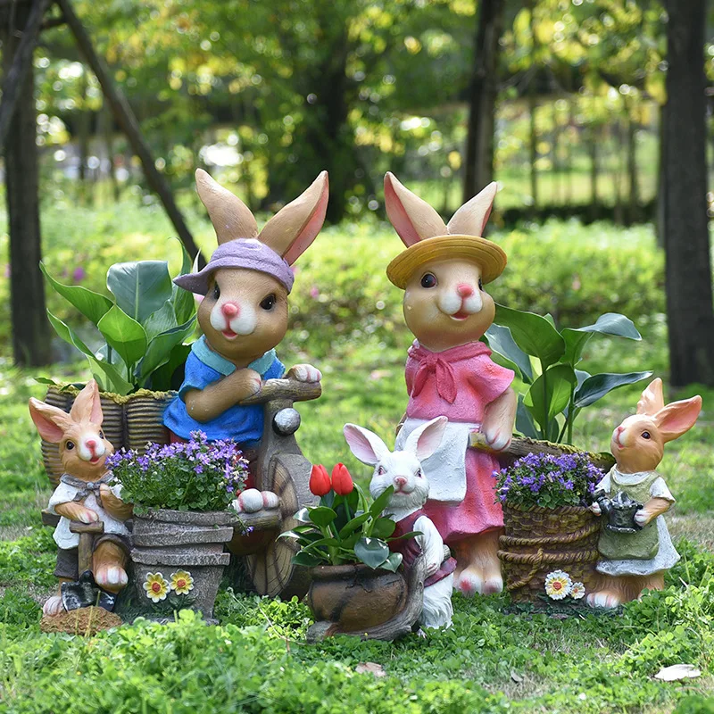 Cartoon konijn bloempot tank b - Gardening Tools Cartoon recensie en prijs