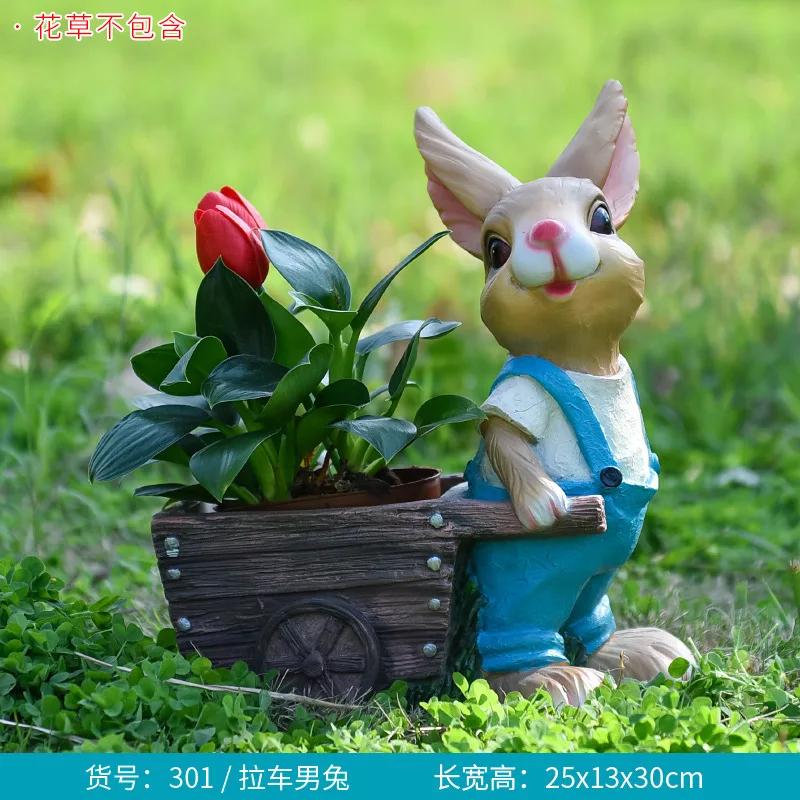 Cartoon konijn bloempot tank b - Gardening Tools Cartoon recensie en prijs