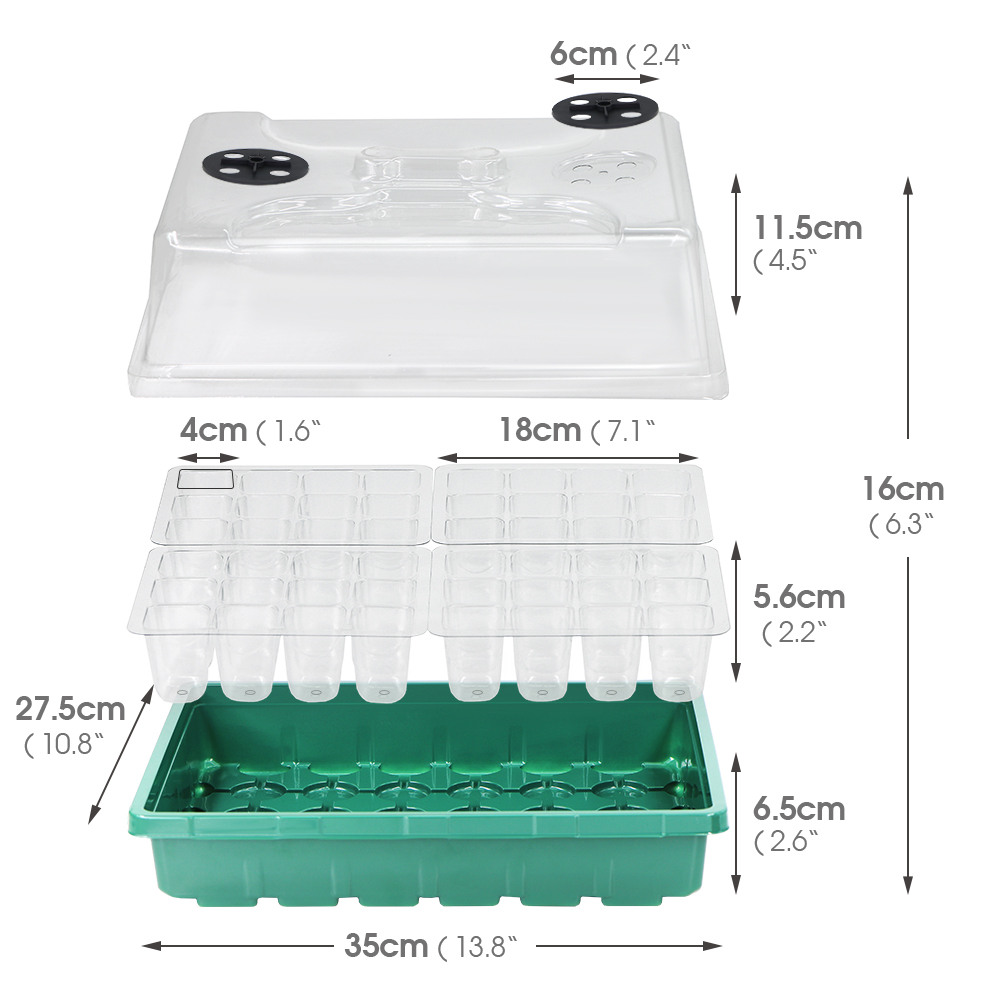Winter Zaailingen Doos Verwarm - Seed Starter Trays recensie en prijs