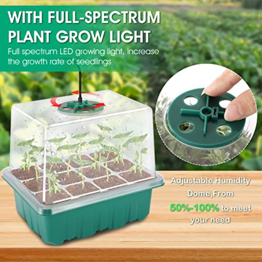 Zaaitray met licht, 6-delige z - Seed Starter Trays recensie en prijs